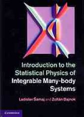 book Introduction to the statistical physics of integrable many-body systems