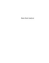 book Basic Real Analysis