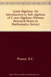 book Limit Algebras: An Introduction to Subalgebras(Pitman Research Notes in Mathematics Series, 278)