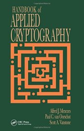 book Handbook of Applied Cryptography