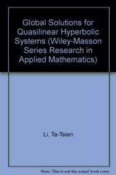 book Global Classical Solutions for Quasilinear Hyperbolic Systems