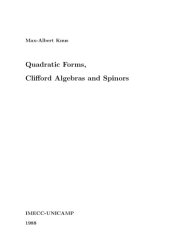 book Quadratic Forms, Clifford Algebras and Spinors