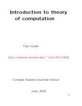 book Introduction to Theory of Computation