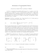 book Determinants of Commuting-Block Matrices