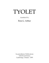 book Tyolet, translated by Ross G. Arthur