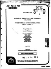 book DARPA technical accomplishments: an historical review of selected DARPA projects