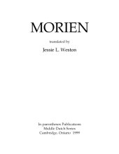 book Morien, translated by Jessie L. Weston