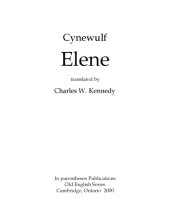 book Elene, translated by Charles W. Kennedy