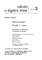 book Cálculo e álgebra linear volume 3