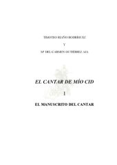 book El cantar de mío Cid. I. El manuscrito del Cantar