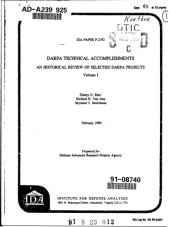 book DARPA technical accomplishments: an historical review of selected DARPA projects