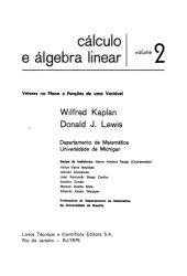 book Cálculo e álgebra linear volume 2