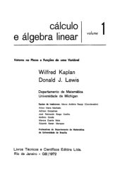 book Cálculo e álgebra linear volume 1