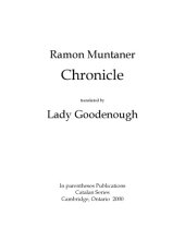 book Chronicle, translated by Lady Goodenough