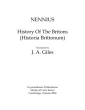 book History of the Britons (Historia Brittonum), translated by J. A. Giles