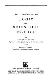 book An Introduction to Logic and Scientific Method