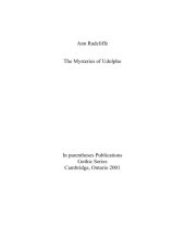 book The mysteries of Udolpho