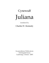 book Juliana, translated by Charles W. Kennedy