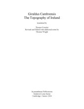 book The topography of Ireland, translated by Thomas Forster, revised and edited with additional notes by Thomas Wright