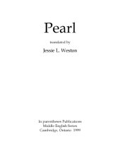 book Pearl, translated by Jessie L. Weston