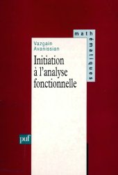 book Initiation à l’analyse fonctionnelle