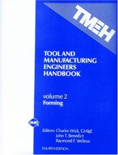 book Tool and Manufacturing Engineers Handbook  Vol 2: Forming