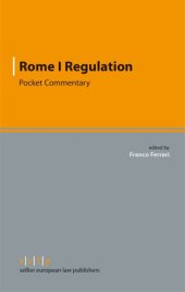 book Rome I Regulation: Pocket Commentary