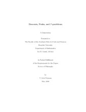 book Descents, Peaks, and P-partitions [PhD thesis]