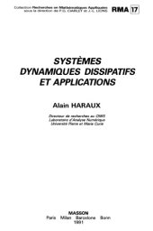 book Systèmes dynamiques dissipatifs et applications