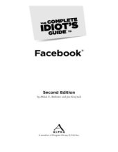 book The Complete Idiot's Guide to Facebook