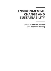 book Environmental Change and Sustainability