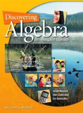 book Discovering Algebra  An Investigative Approach