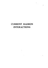 book Current Hadron Interactions