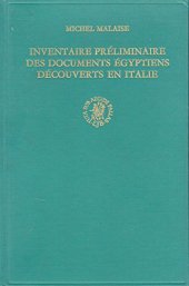 book Inventaire préliminaire des documents égyptiens découverts en Italie