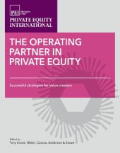 book The operating partner in private equity : successful strategies for value creators