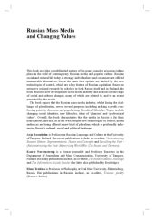 book Russian Mass Media and Changing Values