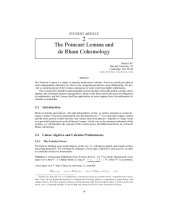 book The Poincaré Lemma and de Rham Cohomology