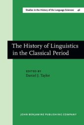 book The History of Linguistics in the Classical Period