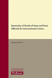 book Immunity of Heads of State and State Officials for International Crimes