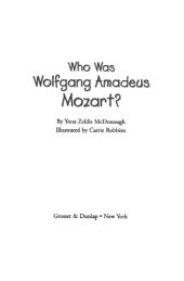 book Who Was Wolfgang Amadeus Mozart