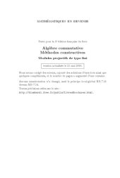 book Algèbre commutative, méthodes constructives: Modules projectifs de type fini