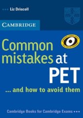book Common Mistakes at PET ... and how to avoid them