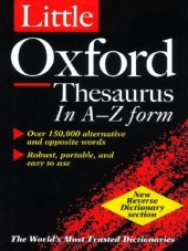 book The Little Oxford Thesaurus in A-Z form