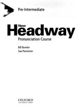 book New Headway Pronunciation Course  Pre-Intermediate