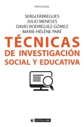 book Técnicas de investigación social y educativa