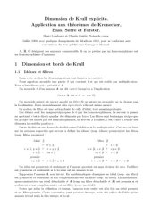 book Dimension de Krull explicite. Application aux théorèmes de Kronecker, Bass, Serre et Forster