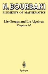 book Lie groups and Lie algebras, part I (chapters 1-3)