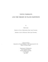 book Young tableaux and the theory of plane partitions