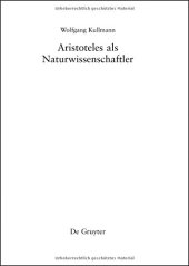 book Aristoteles als Naturwissenschaftler