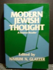 book Modern Jewish Thought: A Source Reader